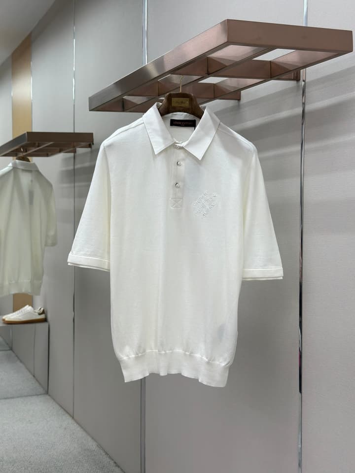 Louis Vuitton Knit Polo Shirt in Classic White
