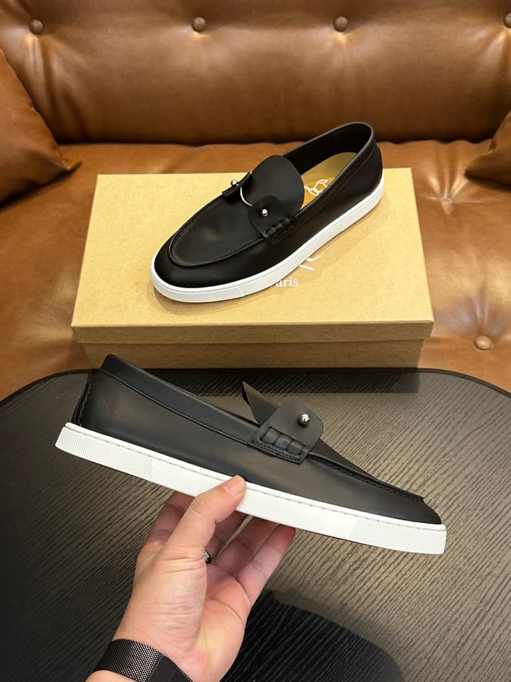 Christian Louboutin Men's Casual Sneakers in All White