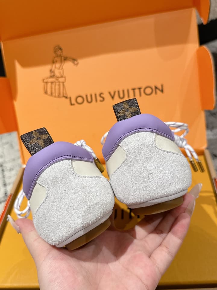Louis Vuitton Sneakerina Ballet Sneakers – 2025 Collection in Metallic Silver