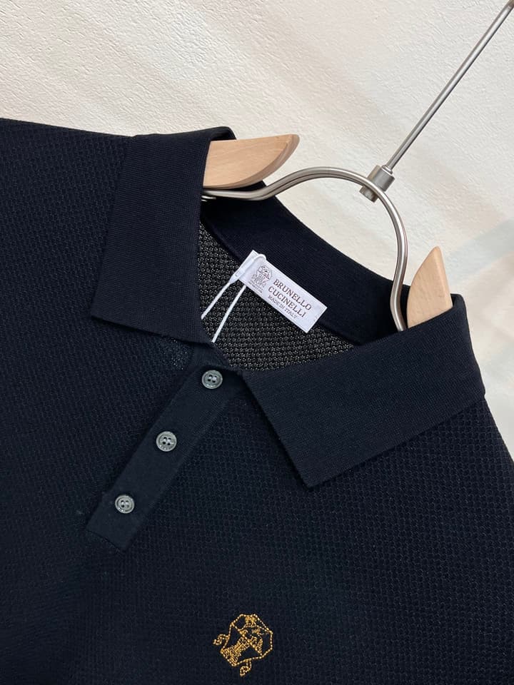 Zegna Minimalist Knit Polo Shirt – Spring/Summer Collection – 2026SS in Black
