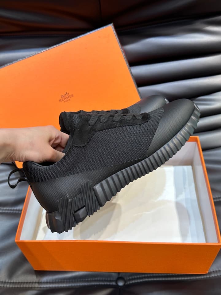 Hermès Bouncing Sneakers in Charcoal