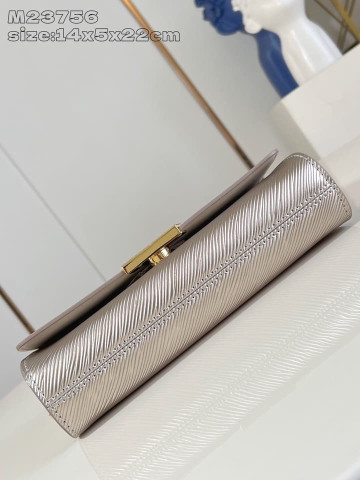 Louis Vuitton Pochette Louise Chain Bag in Beige