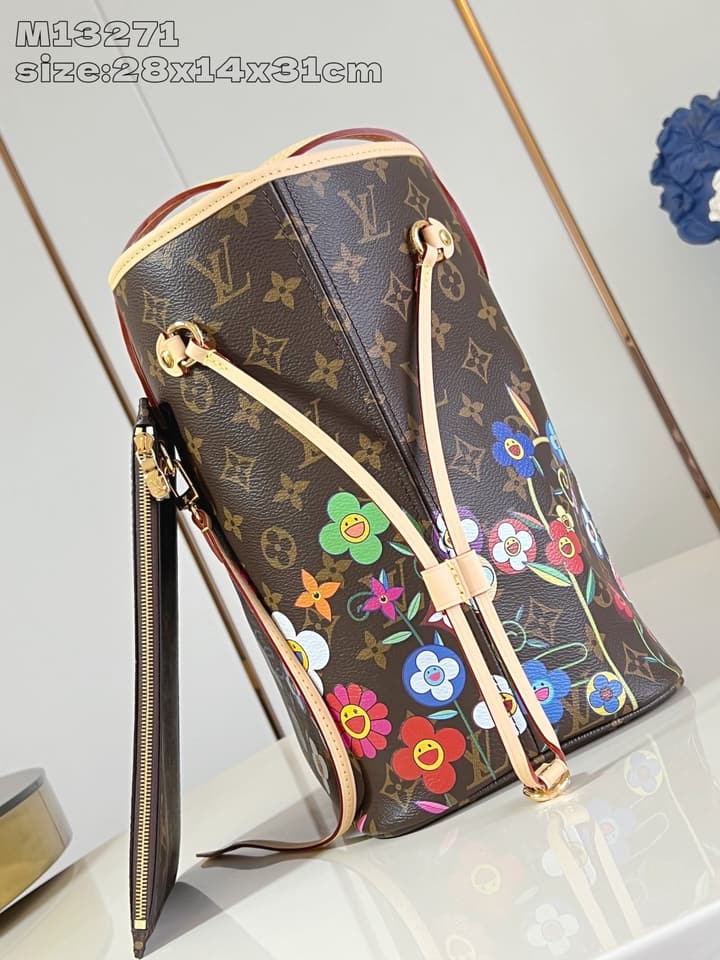 Louis Vuitton Neverfull Medium Handbag – Takashi Murakami Re-Edition