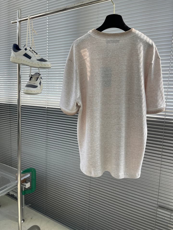 Loro Piana Crewneck Loose Fit T-Shirt – 25SS in Light Heather Grey