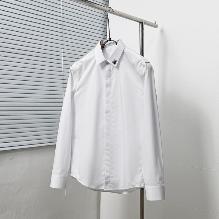 Dior Classic Metal Bee Shirt in Black