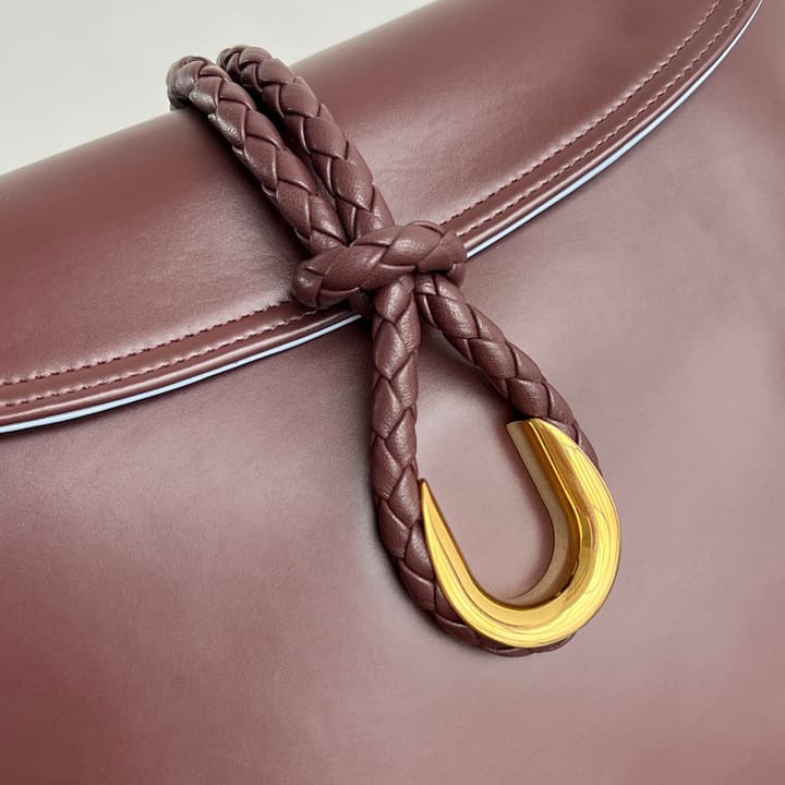 Bottega Veneta Medium Liberta Flap Crossbody Bag – Autumn/Winter Collection in Dark Espresso Brown