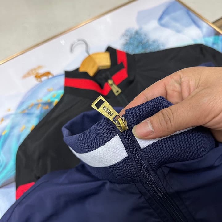Ralph Lauren POLO Horse Embroidery Bomber Jacket in Black