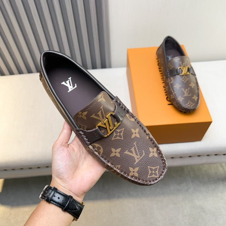 Louis Vuitton Monte Carlo Moccasin Loafers in Black Smooth Leather