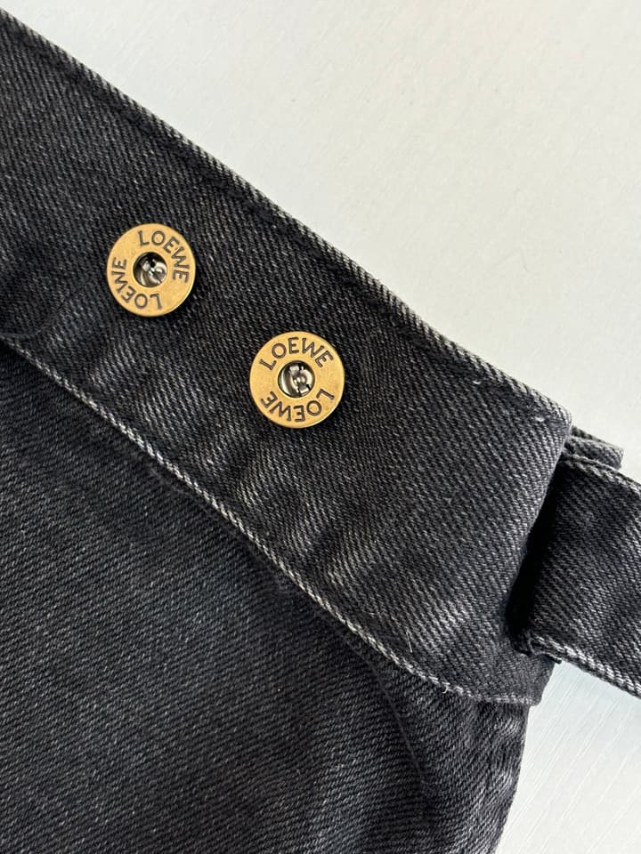 Loewe Anagram Denim Jacket – 24FW in Black Denim