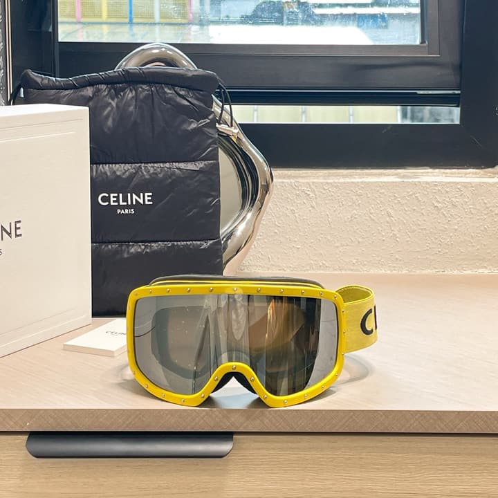 Celine Ski Goggles in All Black Frame
