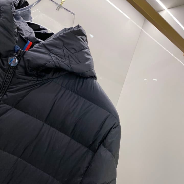Moncler Men's Hooded Goose Down Jacket – 2025FW in Dark Gray