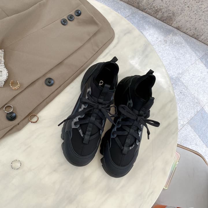Dior Crusie J'DIOR Chunky Sneakers – 2020 Spring Collection in Black Knit