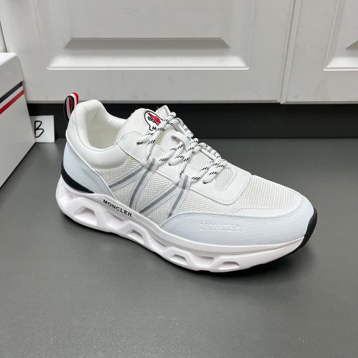 Moncler Men's Casual Sports Sneakers in Black