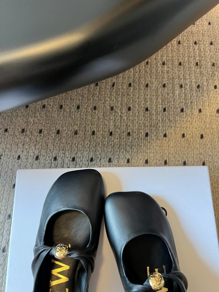 Loewe Pebble Soft Ballet Mules – 25SS Collection in Pebble Black