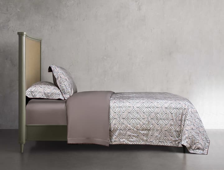 Bottega Veneta Home Collection Lava Woven Bedding Set in Taupe Lava Print