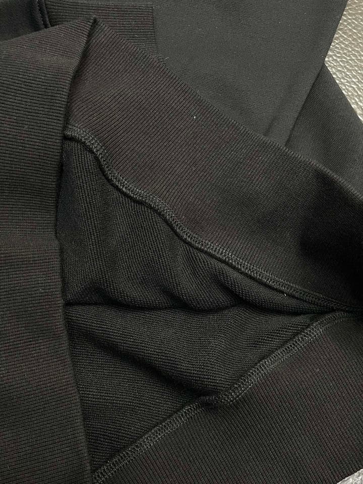 Hermès Men's Premium Casual Sweatshirt in Dark Grey/black With Flap Pocket