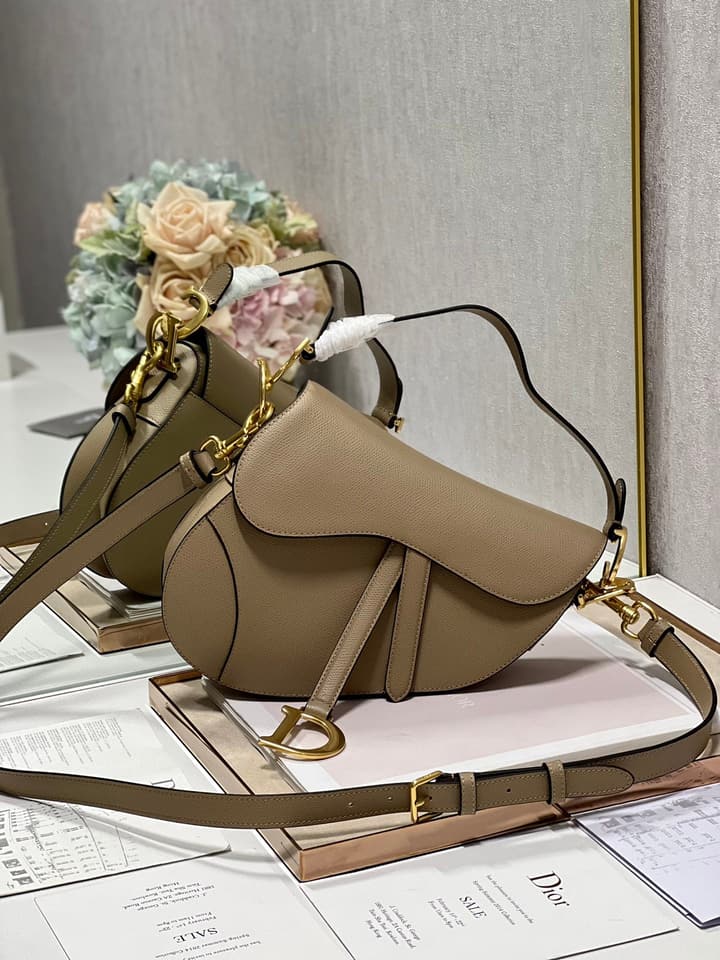 Dior Classic Saddle Bag in Apricot