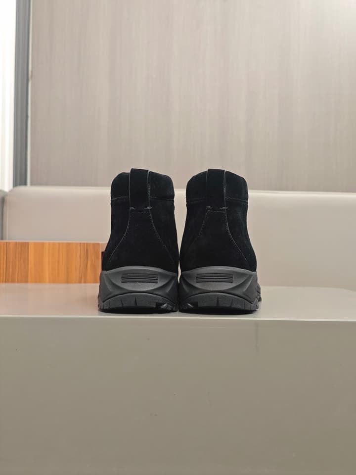 Zegna Triple Stitch™ Monte Luxury Casual Shoes in Black Leather High-top