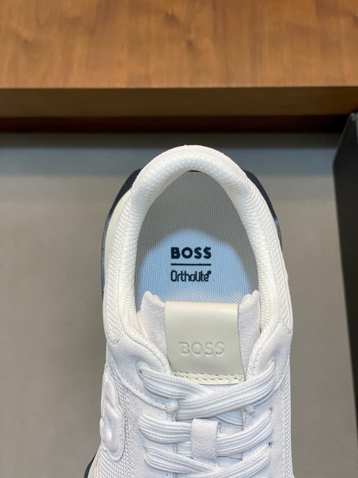 Boss Menswear Suede and Mesh Sneakers