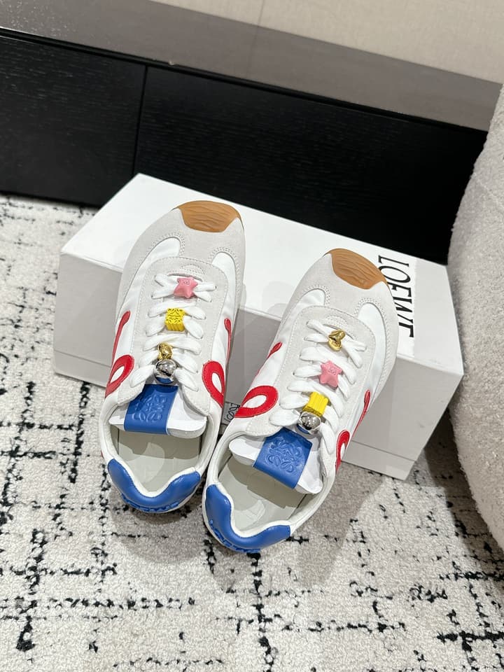Loewe Ballet Runner 2.0 Unisex Sneakers – 2025 Collection in White And Light Blue