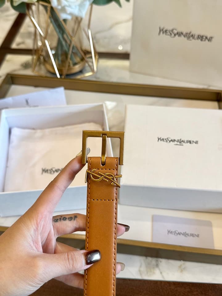 Saint Laurent Classic Leather Belt – 3.0cm