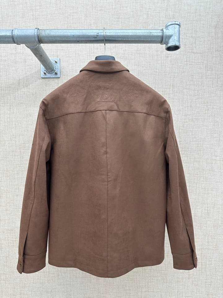 Louis Vuitton Black Monogram Collared Jacket in Black Monogram Jacket