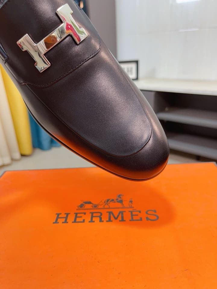 Hermès Business Leather Loafers
