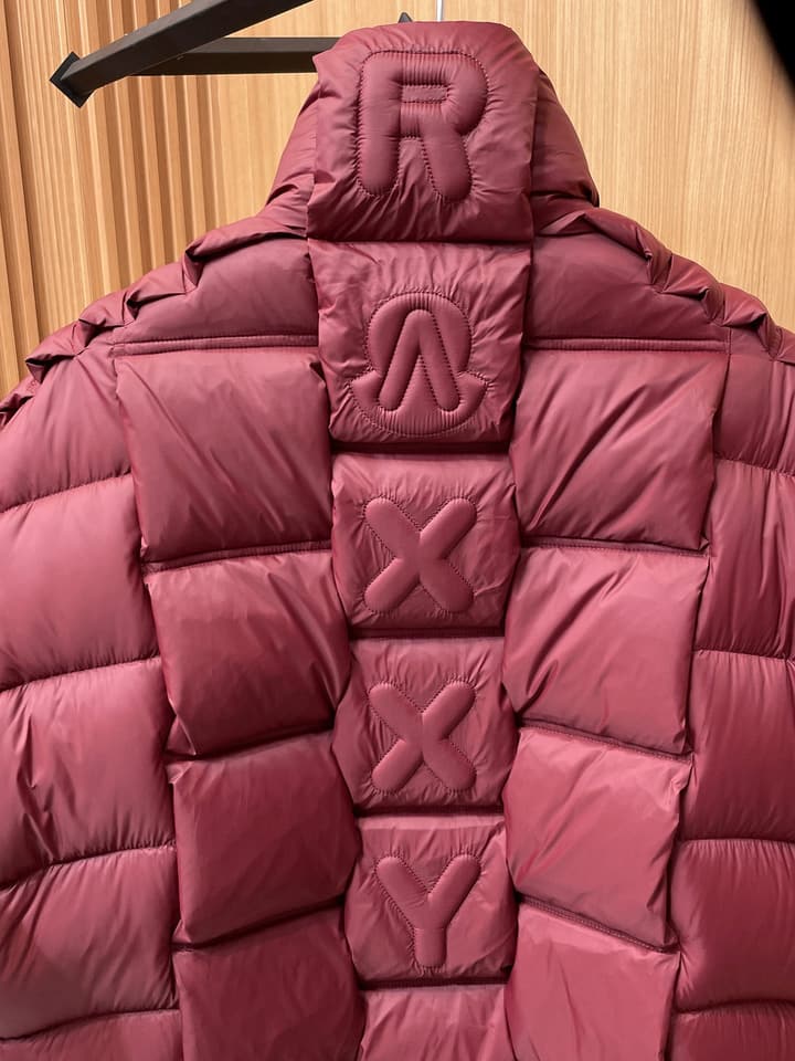 Moncler Stand Collar Embossed Down Jacket – Limited Edition in Black