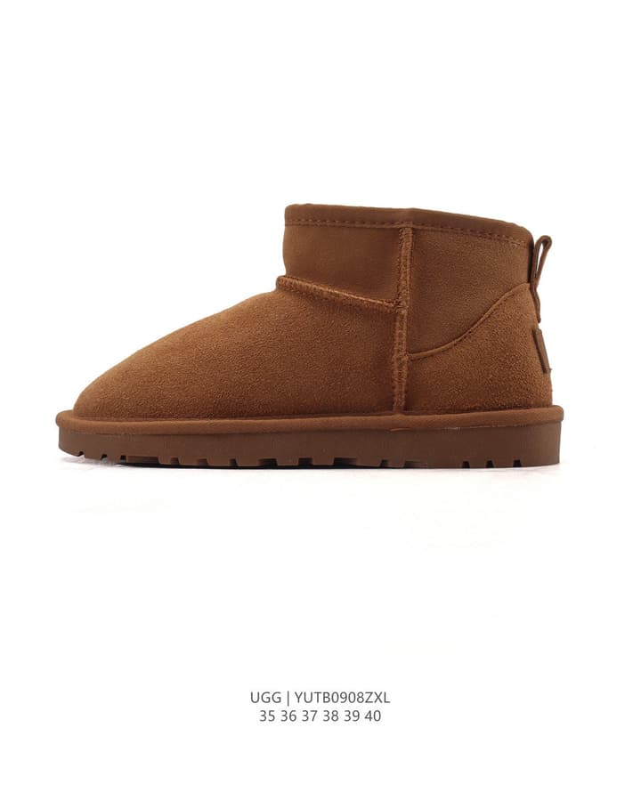 UGG Mid-Tube Plush Snow Boots – Autumn/Winter Collection in Black