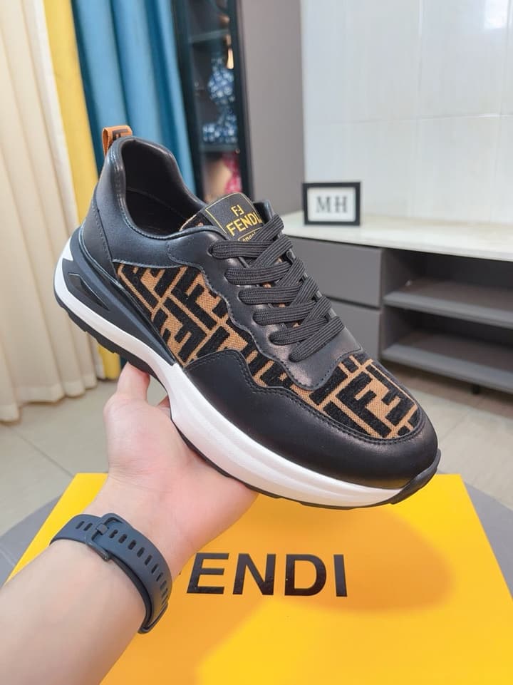 Fendi Classic Calfskin Sneakers