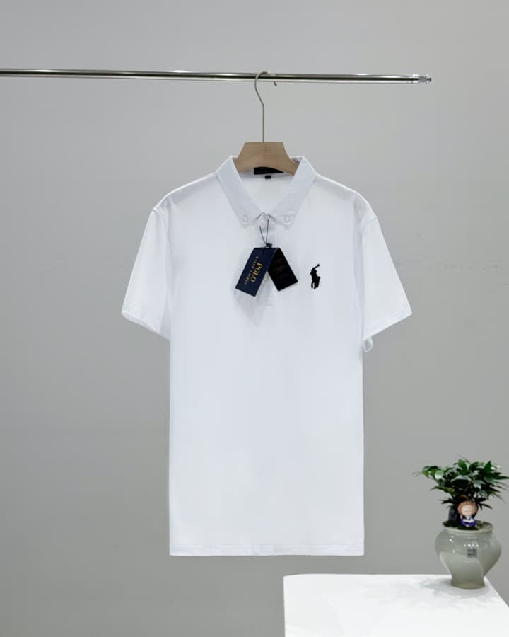 Ralph Lauren Business Classic Embroidered Polo Shirt in Black