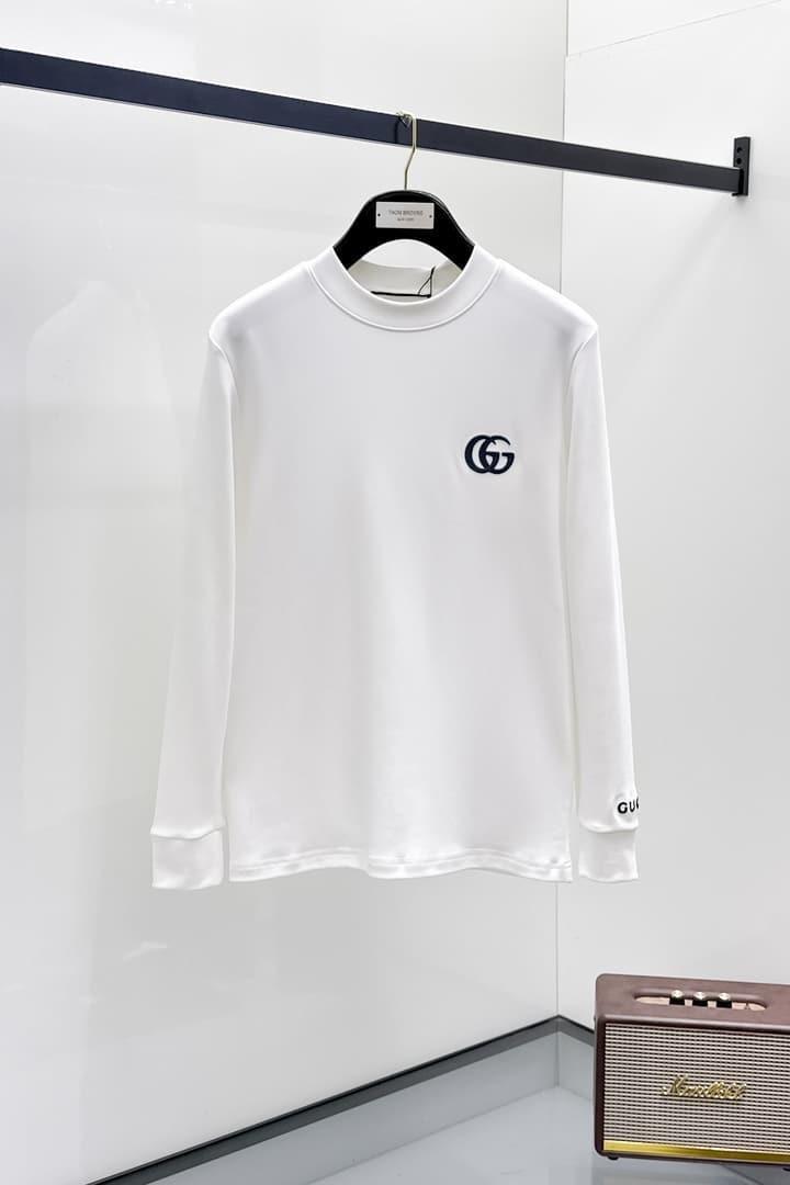 Gucci Men's Long Sleeve T-Shirt – 2025FW in Black