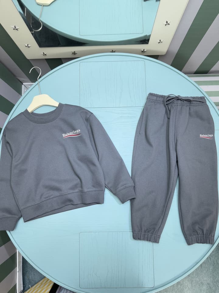 Kenzo Kids Crewneck Sweatshirt Set – 2025FW – Kids Collection in Dark Gray Set
