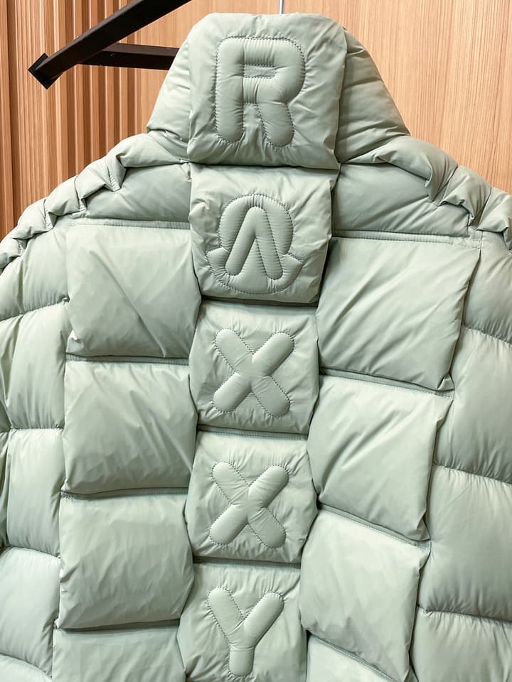 Moncler Stand Collar Embossed Down Jacket – Limited Edition in Black