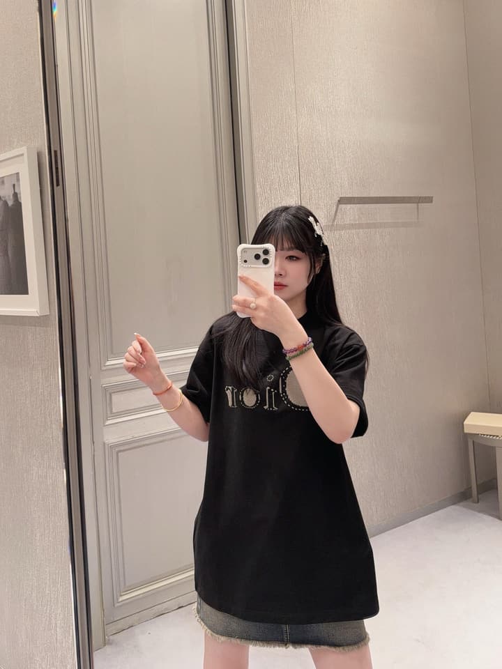 Dior Reverse Embroidered Loose Fit T-Shirt – Summer Collection 2026 in Black