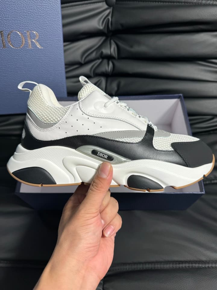 Dior B22 Calfskin Sneakers in Black