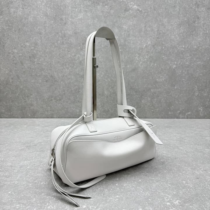 Balenciaga Carrie Leather Bowling Bag – Small in Mint Green
