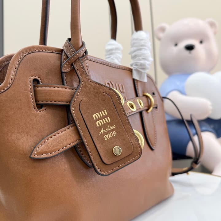 Miu Miu Aventure Leather Shoulder Bag