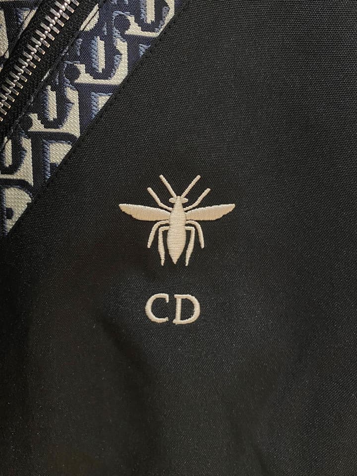 Dior New Runway Jacket Outerwear in Black With Monogram Panels