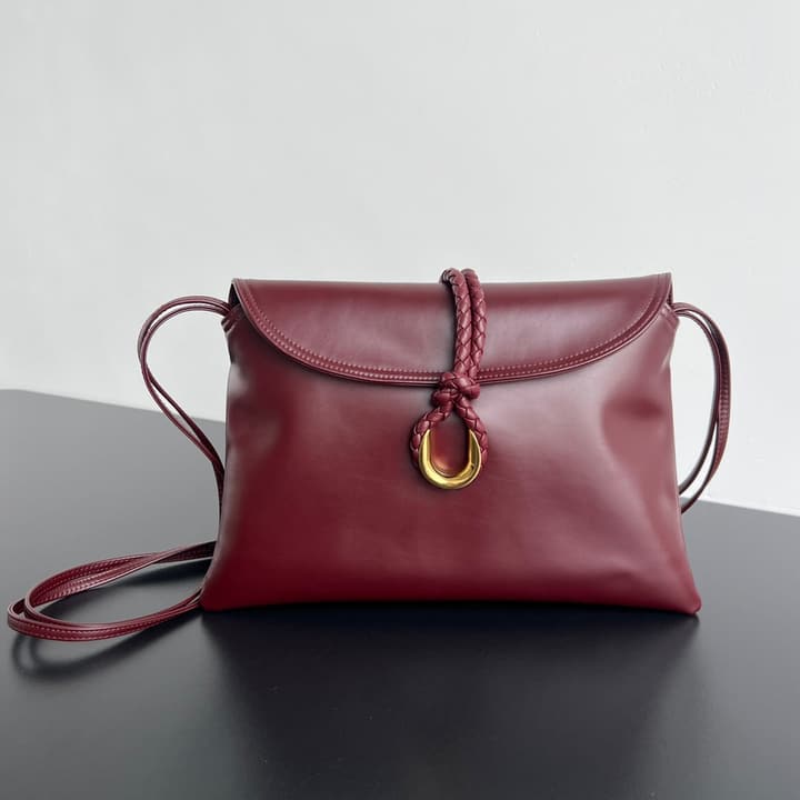 Bottega Veneta Medium Liberta Flap Crossbody Bag – Autumn/Winter Collection in Dark Espresso Brown