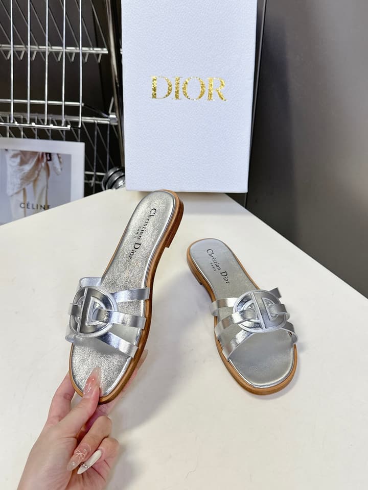 Dior CD Slides – 25SS in Black