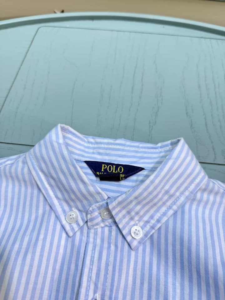 Ralph Lauren Polo Kids Embroidered Shirt – 2025SS – Kids Collection in Classic White