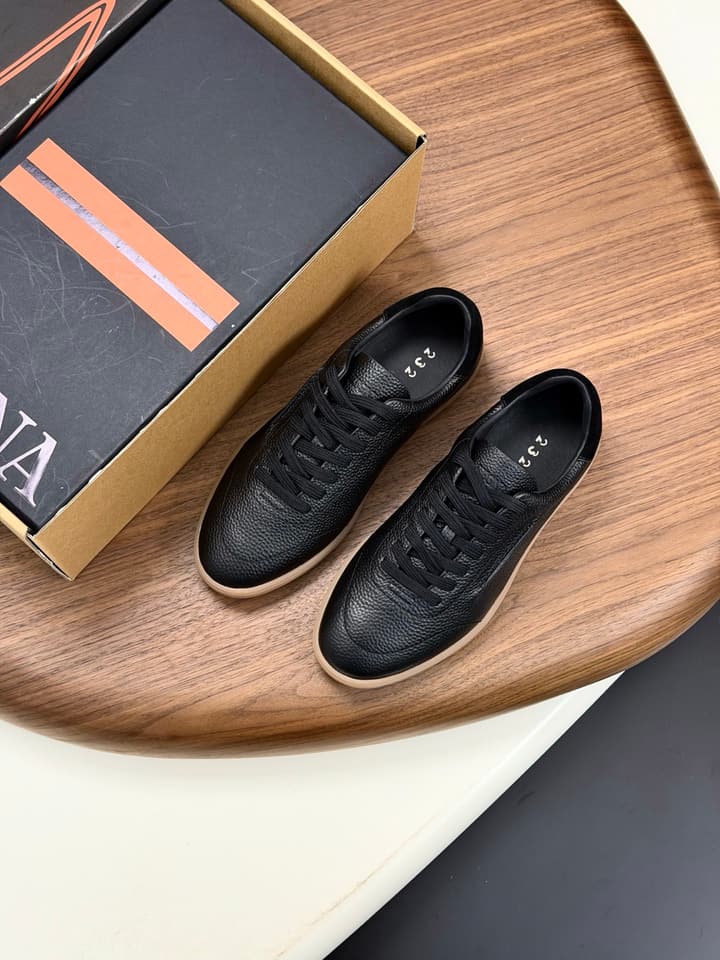 Zegna Old Money Suede Casual Sneakers