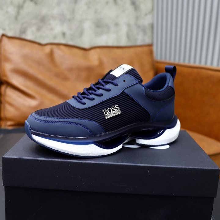 Boss 2024 Knit Sneakers – New Collection in Black Knit