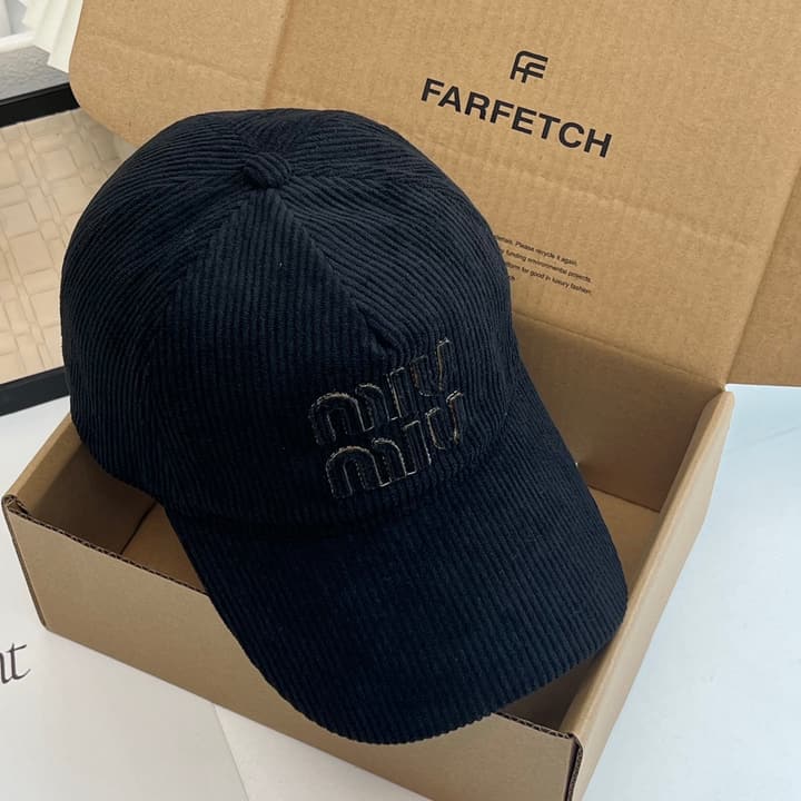 Miu Miu Corduroy Baseball Cap – Autumn/Winter Collection