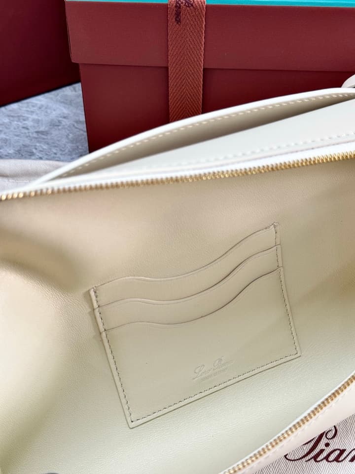 Loro Piana Extra Clutch L29 in Off-white Calfskin Clutch