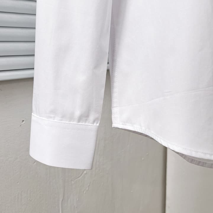 Dior Classic CD Metal Placket Shirt in Bright White