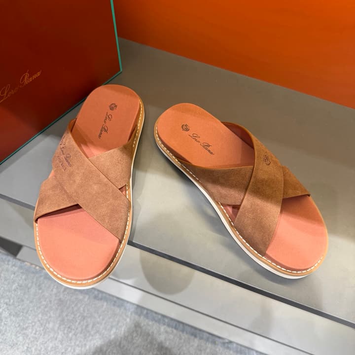 Loro Piana Summer Walk Crisscross Mules