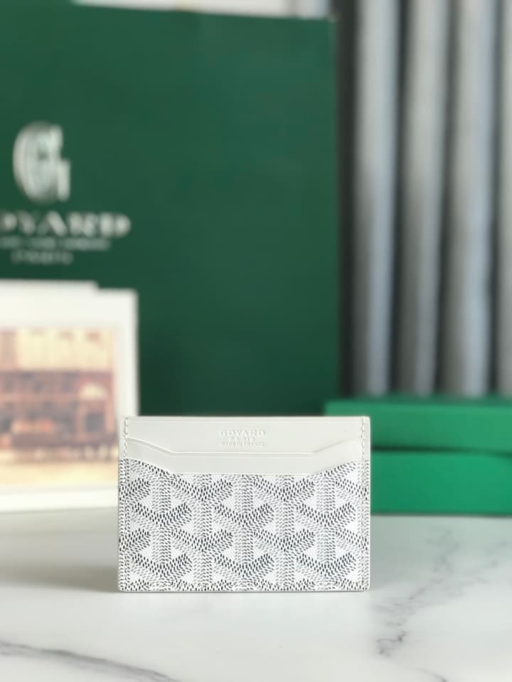 Goyard Card Holder in Black Pattern