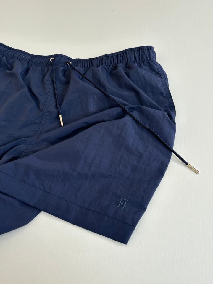 Hermès Embroidered Quick-Dry Beach Shorts in Mint Green